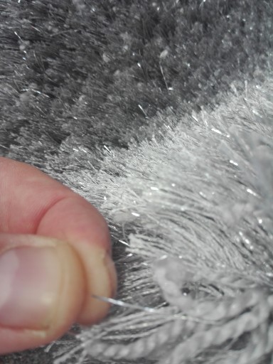 Ковер NEW SHAGGY 80x150 GLITTER SILVER NITH HIT!
