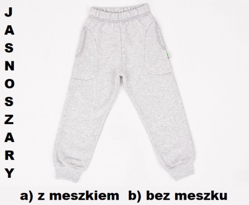 SPODNIE DRESOWE z meszkiem i cienkie, dres roz.116