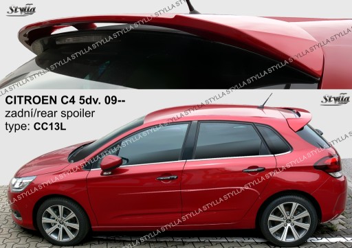 Спойлер спойлер для Citroen C4 hb MK2 11/2009--