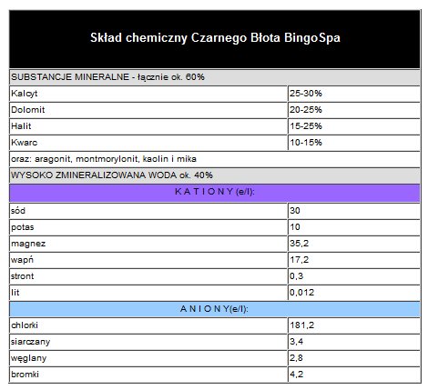 Naturalne błoto z Morza Martwego do ciała black mud 300 ml Bingospa