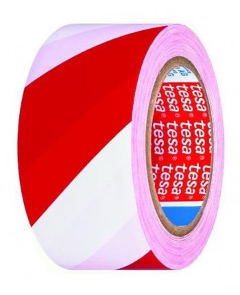 TESA 60760 ПРЕДУПРЕЖДАЮЩАЯ ЛЕНТА БЕЛАЯ И КРАСНАЯ 33м