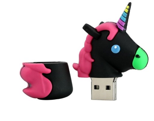 USB-НАКОПИТЕЛЬ 64 ГБ UNICORN PONY ЧЕРНЫЙ ВЫСОТА 24Ч