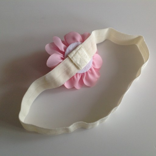Цветочная полоса Ecru+Pink 35CM-54CM крещение