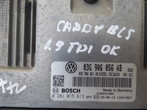 КОМПЬЮТЕР CADDY III 1.9 TDI 0281015613 03G906056AB