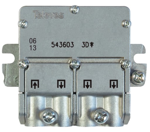 1/3 Televes easy F Splitter Разветвитель 3x выхода SAT TV DVB-T2