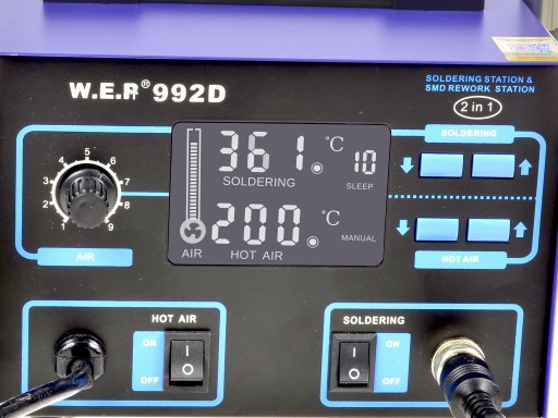 Паяльная станция WEP 992D + ПАКЕТ ДОПОЛНЕНИЙ 5