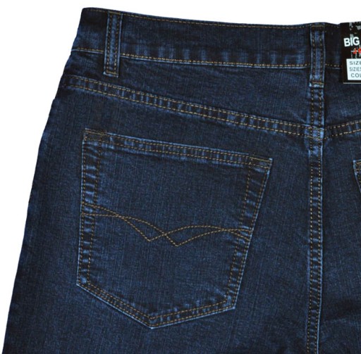 Spodnie męskie dżinsowe jeans Big More BM002 L32 pas 106 cm 43/32