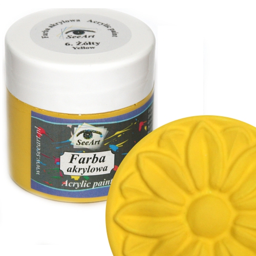 Farba akrylowa SeeArt 250 ml. 06 żółta