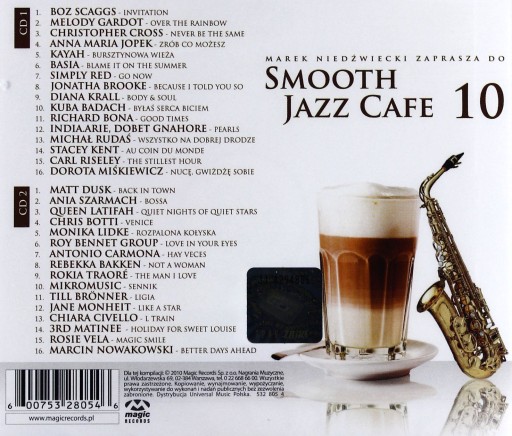 Smooth Jazz Cafe 10 - 2 CD - M.NIEDŹWIECKI TRÓJKA