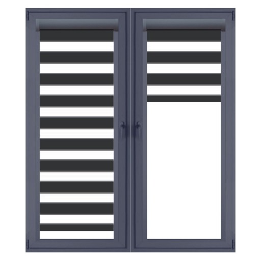 Rolety Dzień i Noc w kasecie Antracyt 88x230 DN