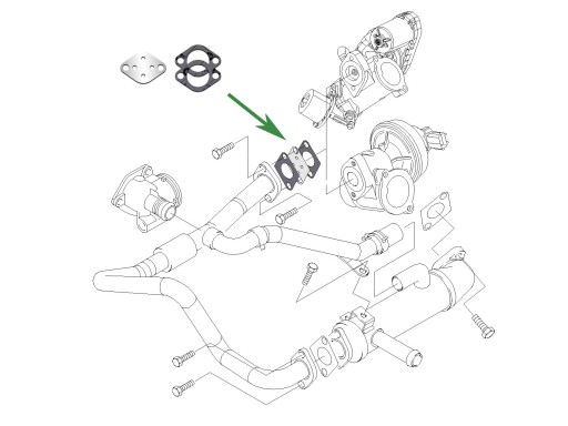 Заглушка EGR FORD Mondeo Transit 2.0 2.2 2.4 TDCi