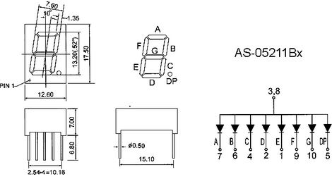 ART LED 1 ЦИФРА 0.52