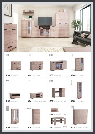 KOMODA szafka do sypialni salonu 90/85/40