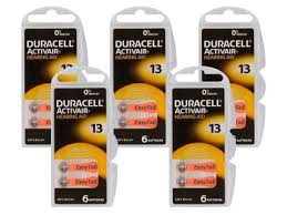 60 БАТАРЕЙОК DURACELL ДЛЯ СЛУХОВЫХ АППАРАТОВ 13