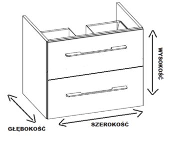 ZESTAW ŁAZIENKOWY Z BLATEM JESIONOWYM! 80CM!