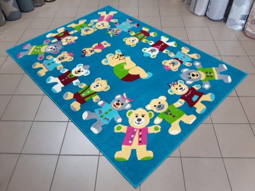 Dywan FUNKY TOP 133x180 ROB szmaragd miś w misie