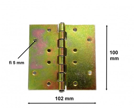 ZAWIAS BUDOWLANY SKRZYNIOWY OCYNK 100 x 100x1.8 mm