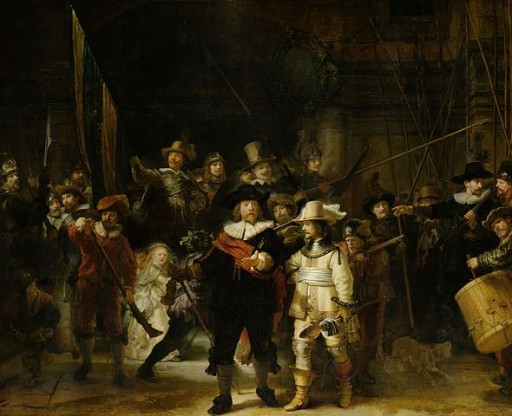 Rembrandt Nocna zmiana Nightwatch OBRAZ NA PŁÓTNIE