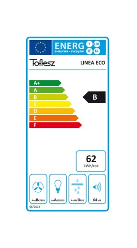 КУХОННАЯ ВЫТЯЖКА TOFLESZ LINEA ECO 90СМ ЧЕРНАЯ