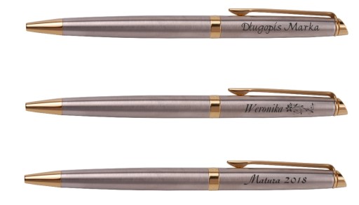 Ручка шариковая WATERMAN Hemisphere ЧЕРНАЯ GT настольная ГРАВИРОВКА