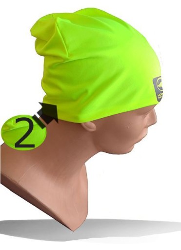 Czapka Smurf Antybakteryjna Dwustronna Fluo 12
