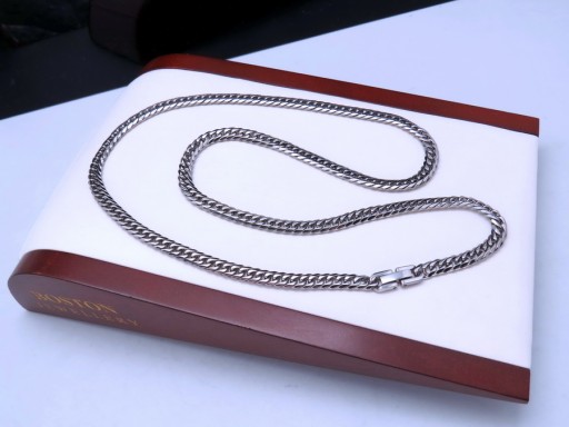 СЕРЕБРЯНАЯ ЦЕПЬ НА ШЕИ СТАЛЬ 316L 5мм