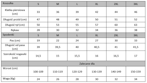 STRÓJ ROWEROWY NA ROWER DLA DZIECKA CHŁOPAKA L