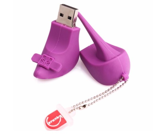 PENDRIVE USB 64 GB FIOLETEOWE SZPILKI PANTOFEL