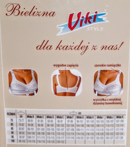 Biustonosz miękki Viki 579 Krystyna BEŻOWY 85E