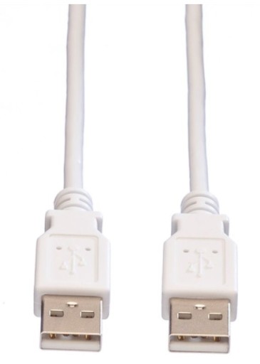 КАБЕЛЬ USB 2.0 А-А, М-М, БЕЛЫЙ, 1,8М