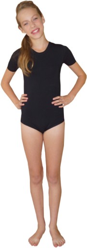 6013_BODY GIMNASTYCZNE LYCRA rękaw krótki rozm 110