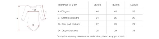 БАЛЕТНОЕ ТЕЛО 3/4 РИТМИЧЕСКИЙ ТАНЦЕВАЛЬНЫЙ НАРЯД X1 CB 110/116