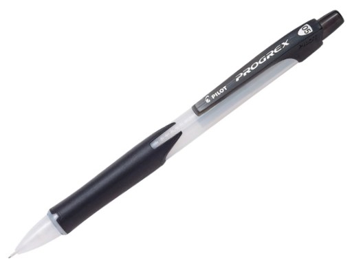 CZARNY Ołówek AUTOMATYCZNY Rysik 0.5mm SOLIDNY Szkolny PILOT BG Progrex