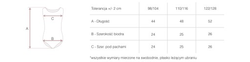 ГИМНАСТИЧЕСКИЕ БАЛЕТНЫЕ БОДИ ДЛЯ БАЛЕТА X1 AC 98/104