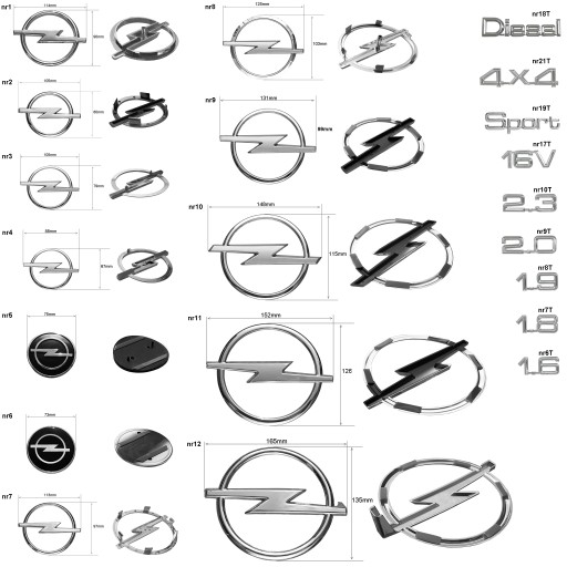 Значок задней эмблемы Opel Astra II номер 3