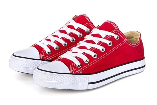 Buty sportowe TRAMPKI męskie Tenisówki Czerwone 0 P4