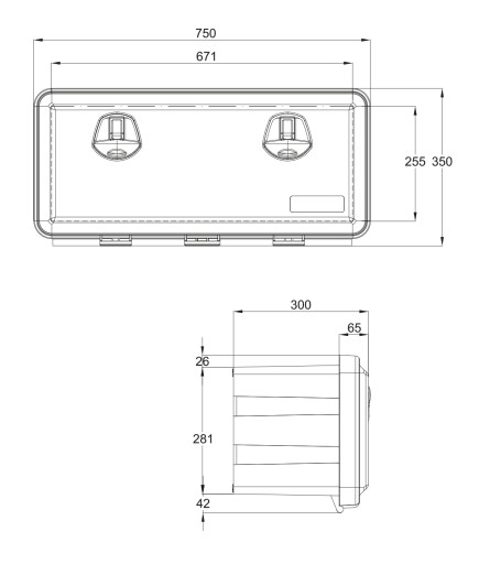 ЯЩИК ДЛЯ ИНСТРУМЕНТОВ DAKEN JUST 750x350x300 АВТОБУС