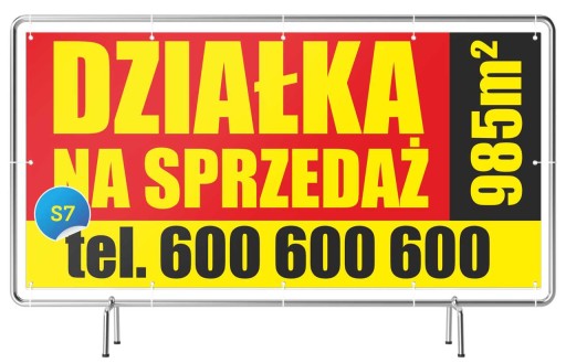 Solidny Baner 2x1m Sprzedam DOM/Działkę/Mieszkanie