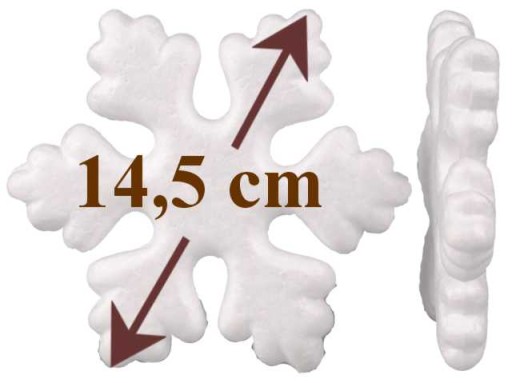 2 ШТ. / 14,5 см СНЕЖИНКИ ИЗ ПЕНОПЛАСТИНА СНЕЖИНКА РОЖДЕСТВЕНСКИЙ ОРНАМЕНТ