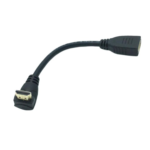 Угловой переходной кабель HDMI-HDMI ВЕРХНЯЯ 10 см