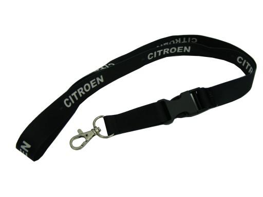 CITROEN LEASH черный + надпись, ширина 20мм, длина 52см