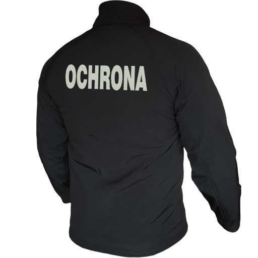 Kurtka Softshell Ochrona Z Haftem Białym M