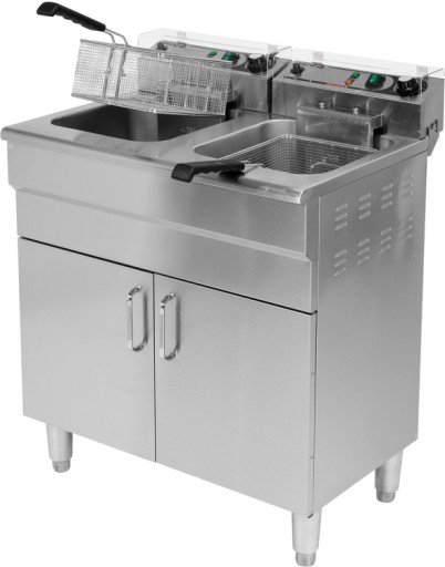 ФРИТЮРНИЦА ФРИТЮРНИЦА 2x16 Л ШКАФ 400 В INOX