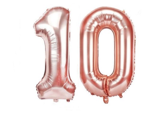 ФОЛЬГОВЫЙ ШАР Воздушные шары 10 шт. Золотисто-розовый телесный 100 см
