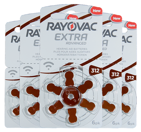 Rayovac Extra 312 EMF PR41 Слуховые батарейки 30 шт.