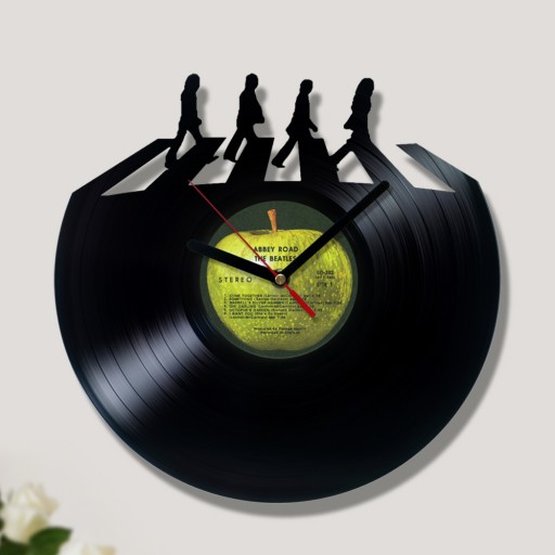 Настенные часы с виниловой пластинкой Abbey Road