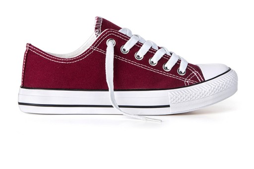 Buty sportowe TRAMPKI tenisówki Bordowe P4