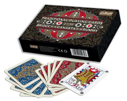 Trefl Karty do gry 2x55 Traditional Playing Cards Brydż Canasta Rummy