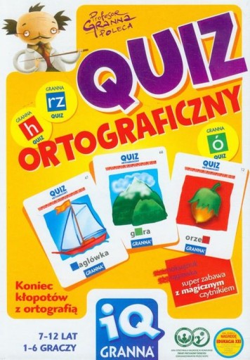 Gra planszowa Granna Quiz ortograficzny