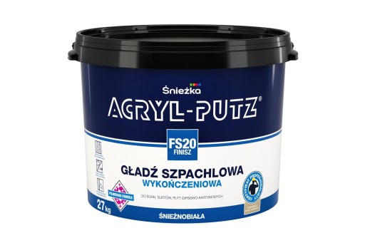 GŁADŹ SZPACHLOWA ACRYL PUTZ FS20 1,5KG ŚNIEŻKA